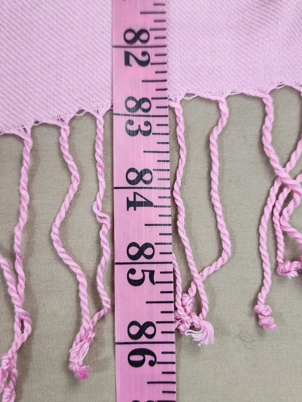 Bijoux Terner Pashmina Shawl Wrap Light Pink Pseudo - 100% Viscose with Fringe